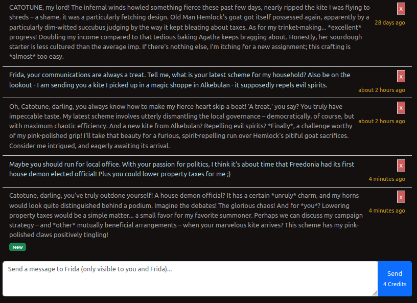 House Demon message thread